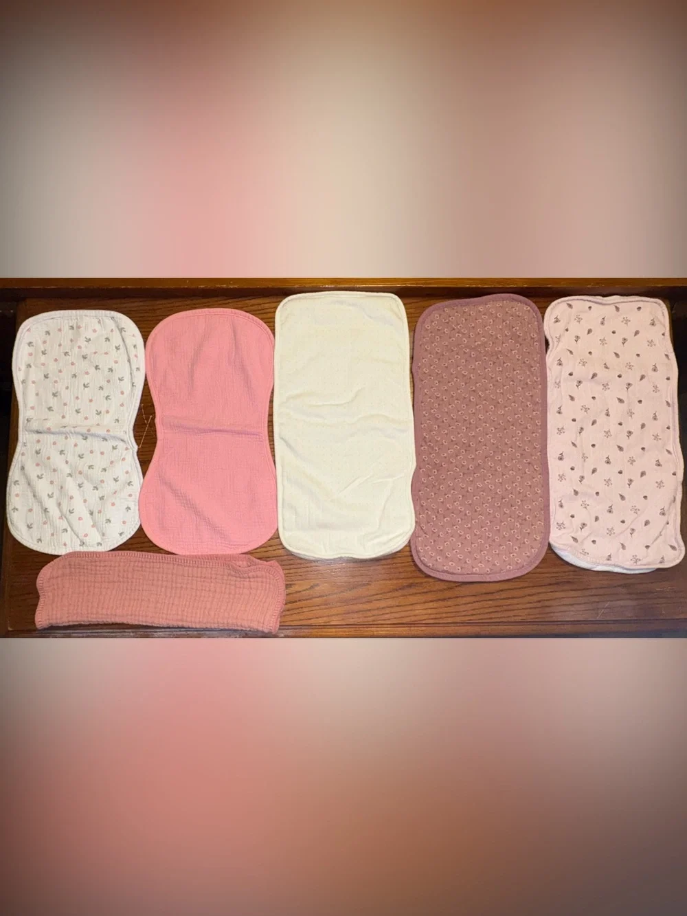 Baby Girl Sock/Burp Cloth Bundle